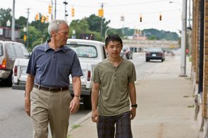 Clint Eastwood and Bee Vang in Gran Torino (2008)