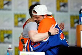 Kevin Smith and Jeff Davis at an event for Teen Wolf (2011)