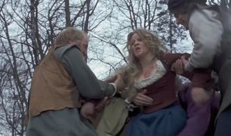 Michele Dotrice, Andrew McCulloch, and Derrick O'Connor in The Blood on Satan's Claw (1971)