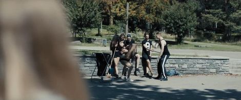 Lou Haltinner, Luna Wedler, Zoë Pastelle Holthuizen, and Yael Meier in Blue My Mind (2017)