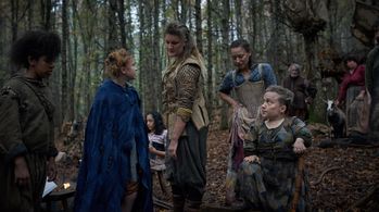 Kiruna Stamell, Daisy Axon, and Virginia Gay in Judy & Punch (2019)