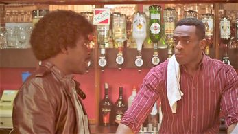 Screen shot taken from the UK Sitcom 'In the Long Run 3' Episode 2. Kenny-Lee Mbanefo playing the role of the Milton Arm