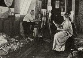 Dorothy Phillips and Ben F. Wilson in Rene Haggard Journeys On (1915)