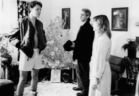 John Jenkins, Karen Landry, and Chris Mulkey in Patti Rocks (1988)