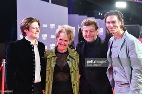 Lorraine Ashbourne, Andy Serkis, Louis Ashbourne Serkis, and Maximilian Henhappel