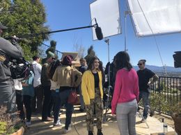 On the set of The New Girl