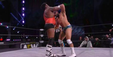 Will Hobson and Jorel Nelson in AEW Dark: Elevation (2021)