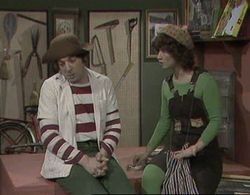 Tzipi Mor and Seffy Rivlin in Ha-Bayit Shel Fistuk (1981)