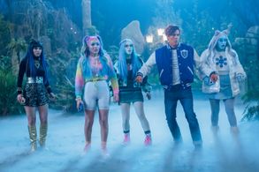 Jy Prishkulnik, Lilah Fitzgerald, Lina Lecompte, Nasiv Sall, and Justin Derickson in Monster High: The Movie (2022)