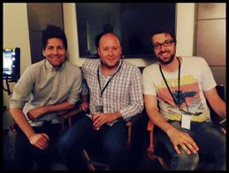 On set of “Precious Cargo”