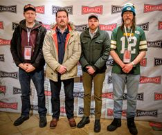 Andrew Swant, Joe Pickett, Nick Prueher, Mark Borchardt at the Slamdance 2017 premiere of THE DUNDEE PROJECT