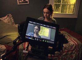 Bix Krieger on set for short film 'Road To Joy'