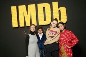 Sara Colangelo, Anna Baryshnikov, Rosa Salazar, and Parker Sevak at an event for The Kindergarten Teacher (2018)