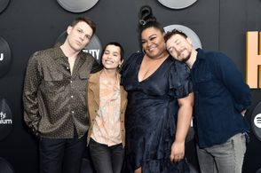 Zoë Kravitz, David H. Holmes, Jake Lacy, and Da'Vine Joy Randolph at an event for High Fidelity (2020)
