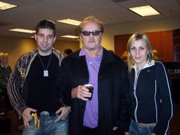 Director/producer Evgeny Afineevsky, Oscar winner actor Jack Nicholson and producer Svetlana Anufrieva.