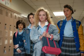 Cathy Ang, Rachel Ogechi Kanu, Elsie Fisher, and Amiah Miller in My Best Friend's Exorcism (2022)