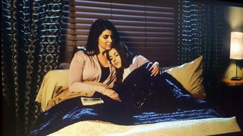 Michelle D'Alessandro Hatt (with Joanna Bassias) as Clare Donovan in Love Bonds.