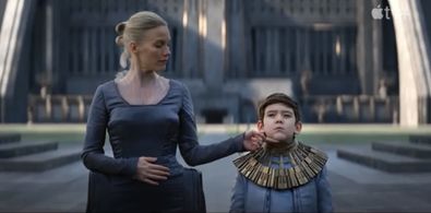 Cooper Carter and Laura Birn in Foundation (2021)