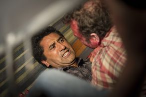 Noah Beggs and Cliff Curtis in Fear the Walking Dead (2015)