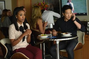 Tim Jo and Meagan Holder in Pitch (2016)