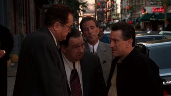 Robert De Niro, Richard C. Castellano, Pat Cooper, and Joe Viterelli in Analyze This (1999)
