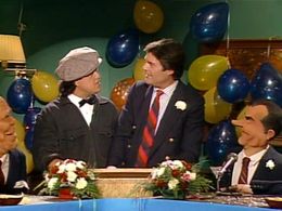 Paul Rodriguez, Fred Willard, and The Krofft Puppets in D.C. Follies (1987)