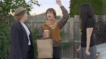 Cory Bertrand, Eileen Li, and Victoria Kucher in Pink Is In (2021)