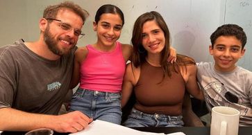 Itay Bachor, Neta Carmeli, Ido Bartal, and Chen Amsalem Zaguri in Bene Mitzvah (2023)