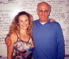 Julie Davis and Larry David