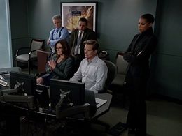 Mary McDonnell, Raymond Cruz, Tony Denison, Phillip P. Keene, and Kearran Giovanni in Major Crimes (2012)