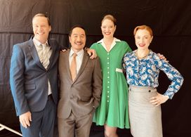 Ella Scott Lynch, Anthony Brandon Wong, Andy Rodoreda, and Kirsty McKenzie in The Trial