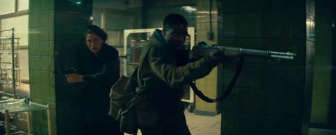 Jovan Adepo and Mathilde Ollivier in Overlord (2018)