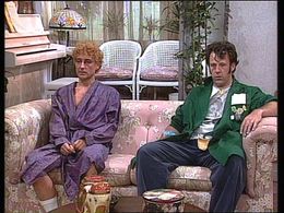 Wim T. Schippers and Maarten Wansink in We zijn weer thuis (1989)