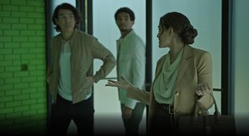 Xavier Mills, Natalie Martinez, and Alexander Grace in Ordinary Joe: Reset (2021)