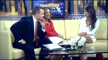 Fox 5, Good Day NY. Greg Kelly, Rosetta Scott & Kachina Dechert. Kachina Linscott Dechert. Stuntwoman, Actress, Motorcyc