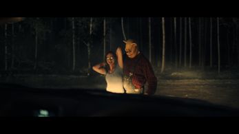 Craig David Dowsett and Natasha Rose Mills in Winnie the Pooh: Blood and Honey (2023)