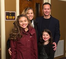 Mark Lund at the world premiere of Serpentine: The Short Program with Isabella Ramirez, Lisa Ramirez and Brooke Blahut