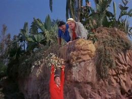 Jim Backus, Bob Denver, and Alan Hale Jr. in Gilligan's Island (1964)