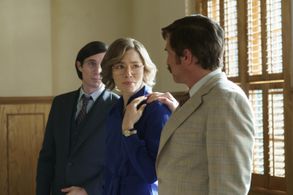 Jessica Biel, Raúl Esparza, and Jesse Gallegos in Candy (2022)