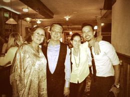 Ali Kazmi With his family; Alizeh khorasanee (wife),Sahira and Rahat Kazmi (parents)