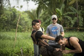Fight rehearsal for Beyond Skyline