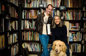 Indyfans director Brandon Kleyla holds the 