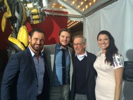 With Jack Reynor, Stephen Spielberg & Caroline Morahan