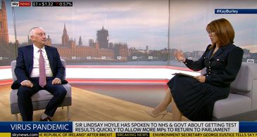 Kay Burley and Lindsay Hoyle in Kay Burley (2019)