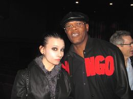 Rainbow Underhill and Samuel L. Jackson at event of Django Unchained