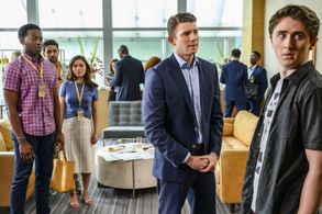 Bryan Greenberg and Sawyer Barth in God Friended Me