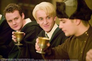 Tom Felton, Josh Herdman, and Stanislav Yanevski in Harry Potter and the Goblet of Fire (2005)