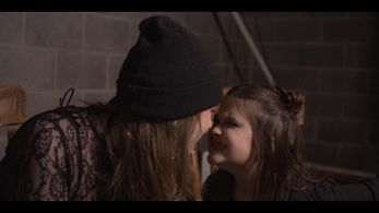 Vangelica and Ashley on set for Blood Sisters