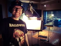 Dave McRae in studio