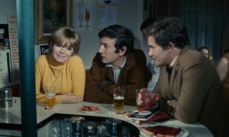 Annie Fargue, Bernard Fresson, and Claude Rich in I Love You, I Love You (1968)